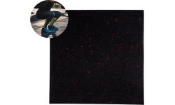 Прочный напольный мат inSPORTline Proteko II 50 x 50 x 3 см - Черный/красный