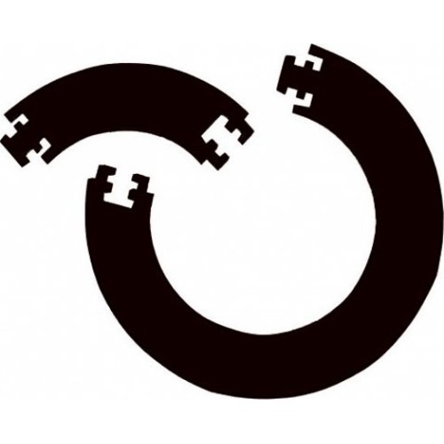 Dartboard Surround Bull’s Guard Surround Black 4 Jigsaw Pieces