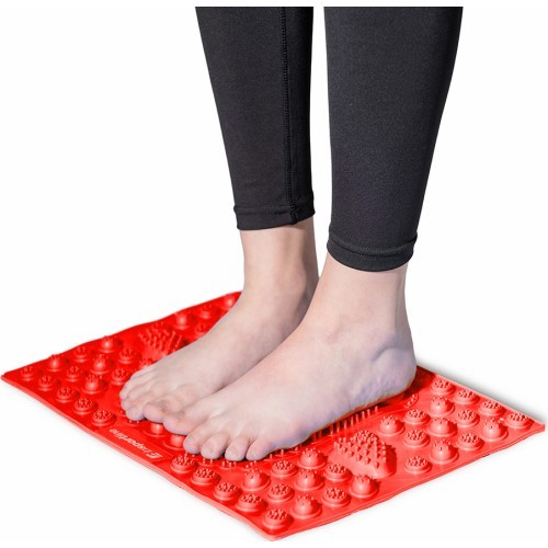Foot Massage Mat inSPORTline Tilsipur 39 x 29 cm - Red