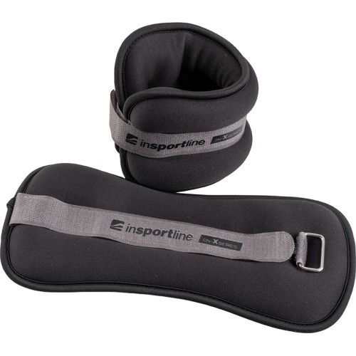 inSPORTline ON-X neopreniniai pasvarai kulkšnims/riešams 2 x 1 kg - Juoda