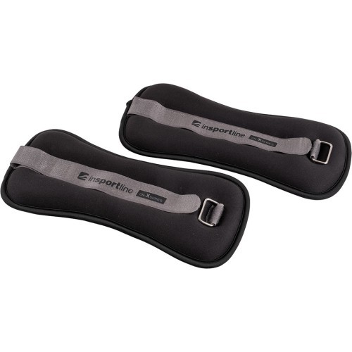 inSPORTline ON-X neopreniniai pasvarai kulkšnims/riešams 2 x 1 kg - Juoda