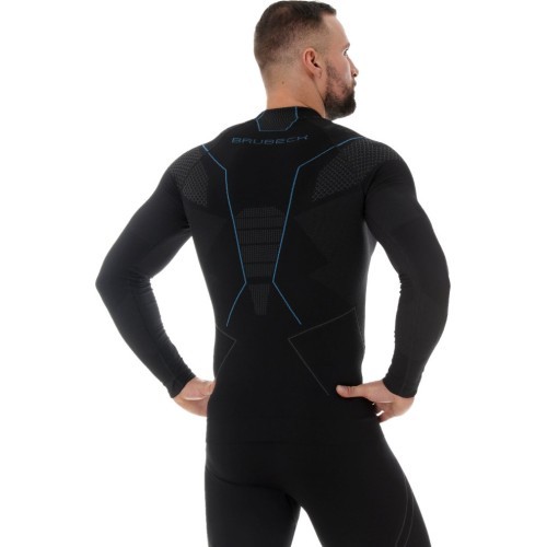 Brubeck Marškinėliai Vyrams Thermo Black LS13040A