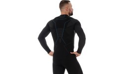 Мужская футболка с длинным рукавом Brubeck Thermo Black LS13040A