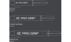 Smiginio strėlyčių kotai Target Pro Grip Pink Intermediate, 3 x 3 vnt.
