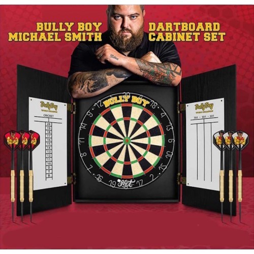 Dartboard Cabinet Set Shot Michael Smith