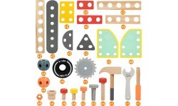 Деревянный детский верстак с инструментами ECOTOYS