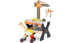 Деревянный детский верстак с инструментами ECOTOYS