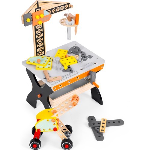 Wooden workshop for children tool table ECOTOYS