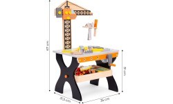 Деревянный детский верстак с инструментами ECOTOYS