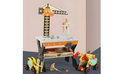 Wooden workshop for children tool table ECOTOYS