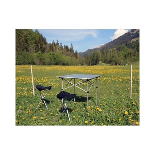 Складной стол BasicNature Travelchair Roll Table Small, 70x70 см