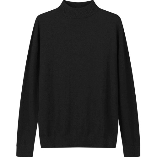 Glo Story Men's Turtleneck Black MMY 4718-1