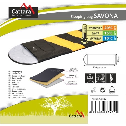 Sleeping Bag Cattara Savona +10°C