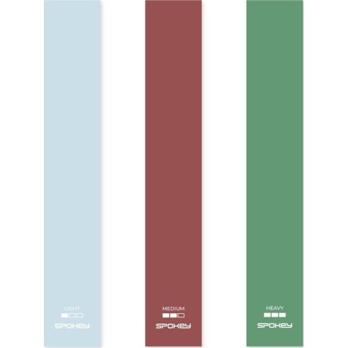 3 mini pasipriešinimo gumų rinkinys Spokey FLEX SET