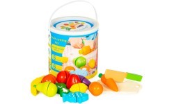 Wooden vegetables and fruits for cutting 13 pieces
