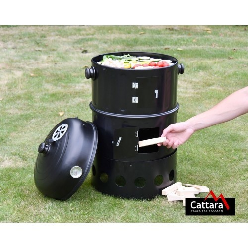 Charcoal Grill-Smokehouse 3in1 Cattara Pisa 40cm