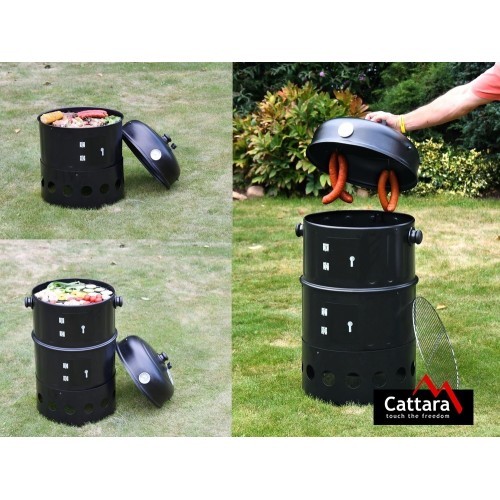Charcoal Grill-Smokehouse 3in1 Cattara Pisa 40cm