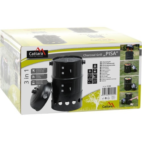 Charcoal Grill-Smokehouse 3in1 Cattara Pisa 40cm