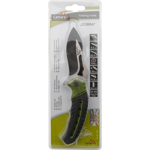 Sudedamas peilis su fiksatoriumi Cattara Cobra, 20 cm