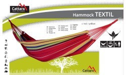 Hamakas Cattara Textil, raudonas/geltonas, 200x100cm