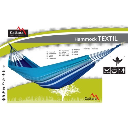 Hammock Cattara Textil - Blue/White 200x100cm