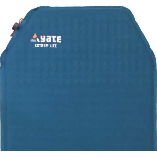 Самонадувающийся коврик Yate Extreme Lite, 38 мм, синий/серый