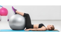Gimnastikos kamuolys Yate, 55 cm – pilkas