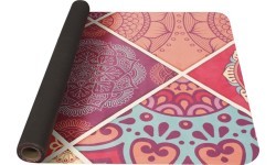 Yoga Mat Yate, Natural Rubber - Pattern A, Pink