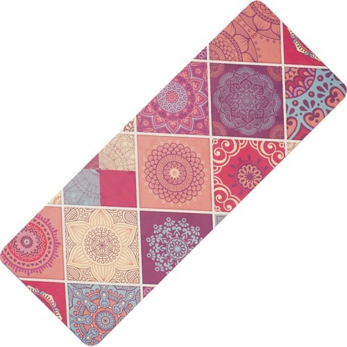 Yoga Mat Yate, Natural Rubber - Pattern A, Pink