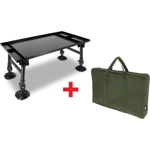 NGT Dynamic Bivvy stalas su nešiojimo krepšiu, 35,5x60 cm