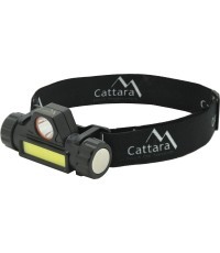 Prožektorius ant galvos Cattara, 120 lm, įkraunamas