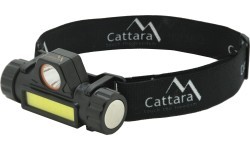 Prožektorius ant galvos Cattara, 120 lm, įkraunamas