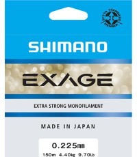 Леска Shimano Exage, 150 м, 0,225 мм, 4,4 кг, Steel Grey