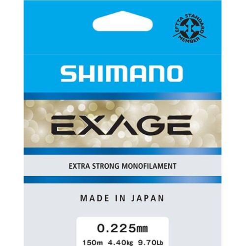 Леска Shimano Exage, 150 м, 0,225 мм, 4,4 кг, Steel Grey
