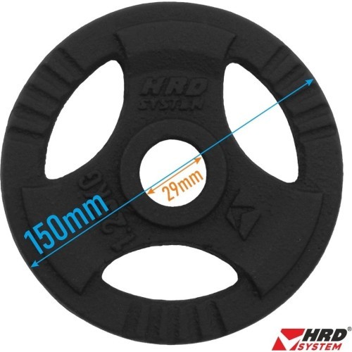 Cast Iron Weight Plate With Holders Platinum Fitness Beltor HRD System Line, 1.25kg, 29mm 