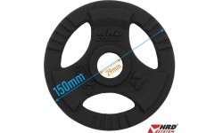 Ketaus svorio diskas su rankenomis Beltor HRD System Line, 1,25 kg, 29 mm