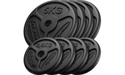 Набор чугунных дисков Marbo Slim, 30 кг / 4x5 кг + 4x2,5 кг