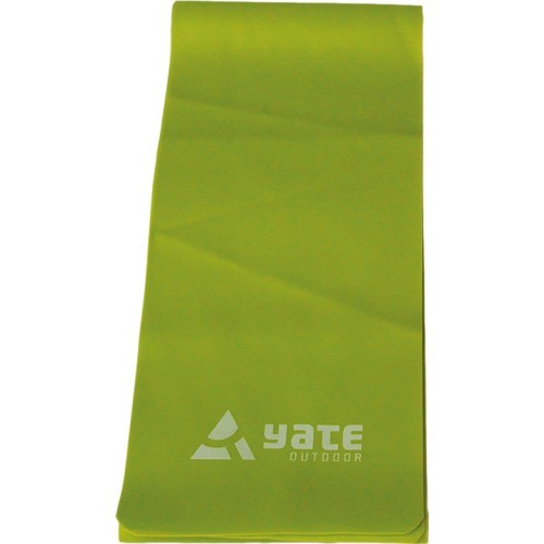 Резинка для фитнеса Yate, 250x15 см, жёсткая, зелёная