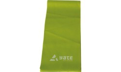 Резинка для фитнеса Yate, 250x15 см, жёсткая, зелёная