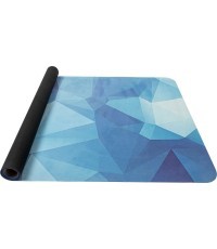 Коврик для йоги Yate, натуральный каучук, 4 мм, Blue Crystal