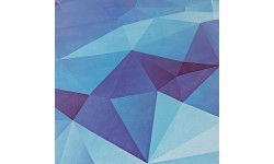 Коврик для йоги Yate, натуральный каучук, 4 мм, Blue Crystal