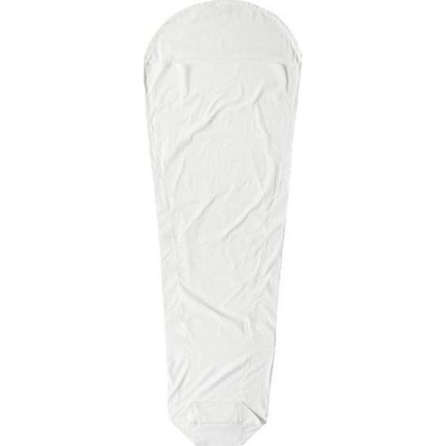 Вкладыш в спальный мешок Mummy Cocoon, хлопок, натуральный белый