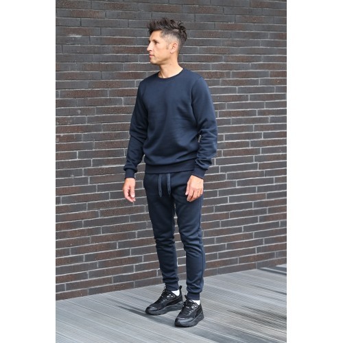 J.Style Men's Fleece Tracksuit Blue 68C10380-25