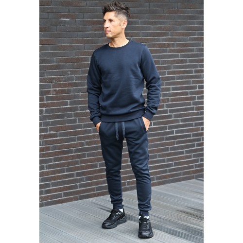 J.Style Men's Fleece Tracksuit Blue 68C10380-25