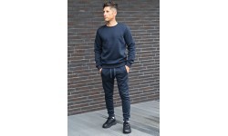 J.Style Men's Fleece Tracksuit Blue 68C10380-25