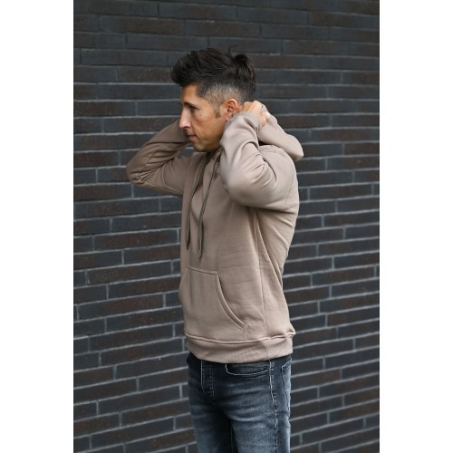 J.Style Men's Fleece Sweatshirt Beige 68B2009-91