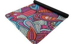 Коврик для йоги Yate, натуральный каучук, 4 мм, красный