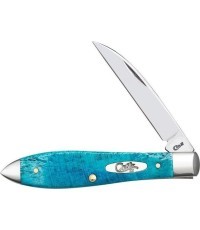Sulankstomas peilis Case SS Tear Drop, mėlynas