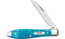 Sulankstomas peilis Case SS Tear Drop, mėlynas