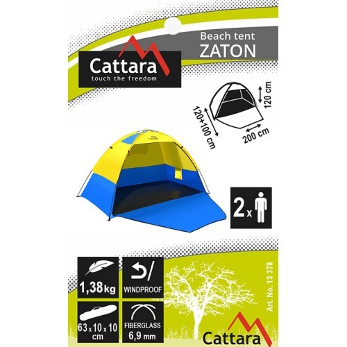 Пляжная палатка Cattara Zaton, 200x120x120 см